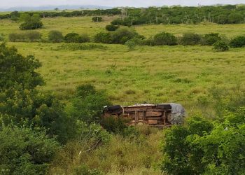 Capotamento deixa uma pessoa morta e uma criança gravemente ferida na BR 116