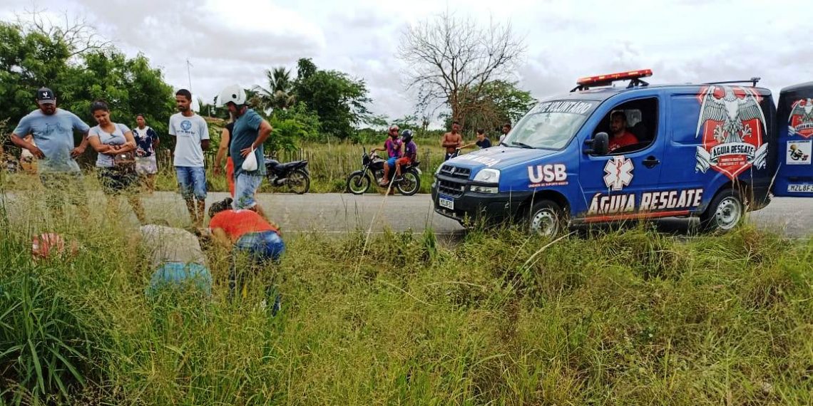 Motociclista fica gravemente ferido em acidente na BA 411 região de Salgadália