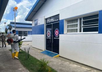 Sede do 16º BPM passa por desinfecção