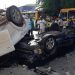 Dois carros caem do 4º andar de edifício garagem, em Salvador, e deixa uma pessoa ferida
