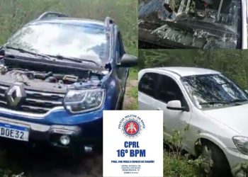 PM de Santanópolis localiza três veículos roubados quando estavam sendo desmanchados
