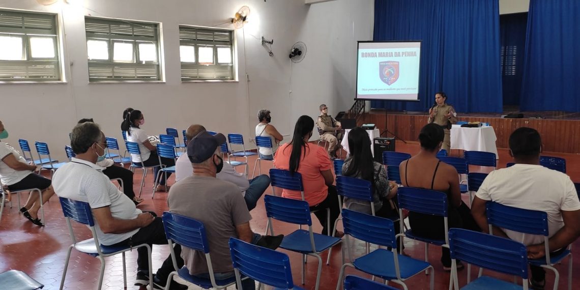 Santa Bárbara – Ronda Maria da Penha do Território do Sisal realiza capacitação com o efetivo da 2a Cia do 16° BPM