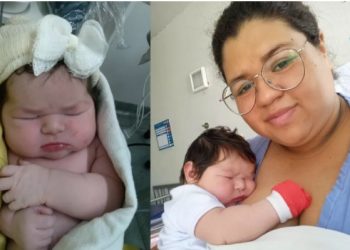 MS – Mãe descobre gravidez na hora de dar à luz a filha de quase 5 kg: ‘achava que era pedra nos rins’