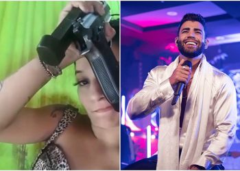Mulher exibe arma e ameaça Gusttavo Lima: ‘vai ser o último show’