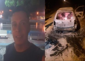 Taxista foi morto em emboscada e teve carro incendiado em Senhor do Bonfim