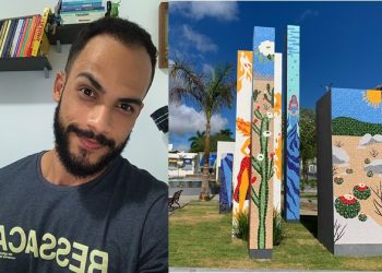 Artista plastico responsável por arte em Praça de Coité participará de exposição internacional em Portugal