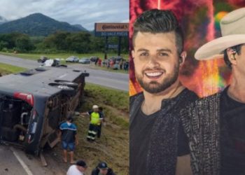 SP – Dupla sertaneja e equipe sofrem grave acidente de ônibus; cinco mortes já foram confirmadas