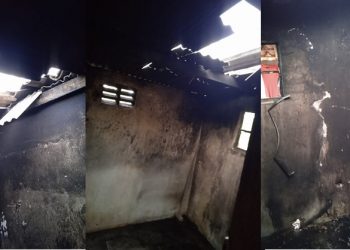 Residência é consumida pelo fogo. Dona é prima do proprietário da casa onde dois carros foram queimados um dia antes