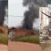 Dois carros são destruídos pelo fogo dentro de garagem na zona rural de Coité
