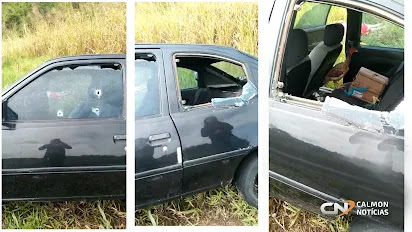 Mulher é encontrada morta ao lado de carro com marcas de tiros nas margens da BA-052