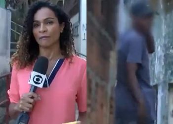 ES – Repórter da Globo é ameaçada ao vivo por homem armado durante reportagem; assista