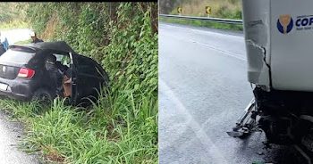 Grave acidente deixa duas vítimas fatais na BA-052