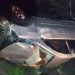 Homem fica ferido em capotamento na BR 324. PRF investiga se é o mesmo que abasteceu o carro e saiu sem pagar em posto de Capim Grosso