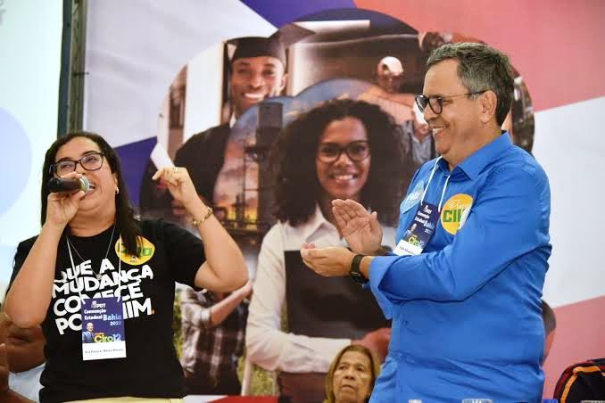 Ana Paula Matos, candidata a vice na chapa de Ciro Gomes (PDT) declara voto para deputado federal a Félix Jr.
