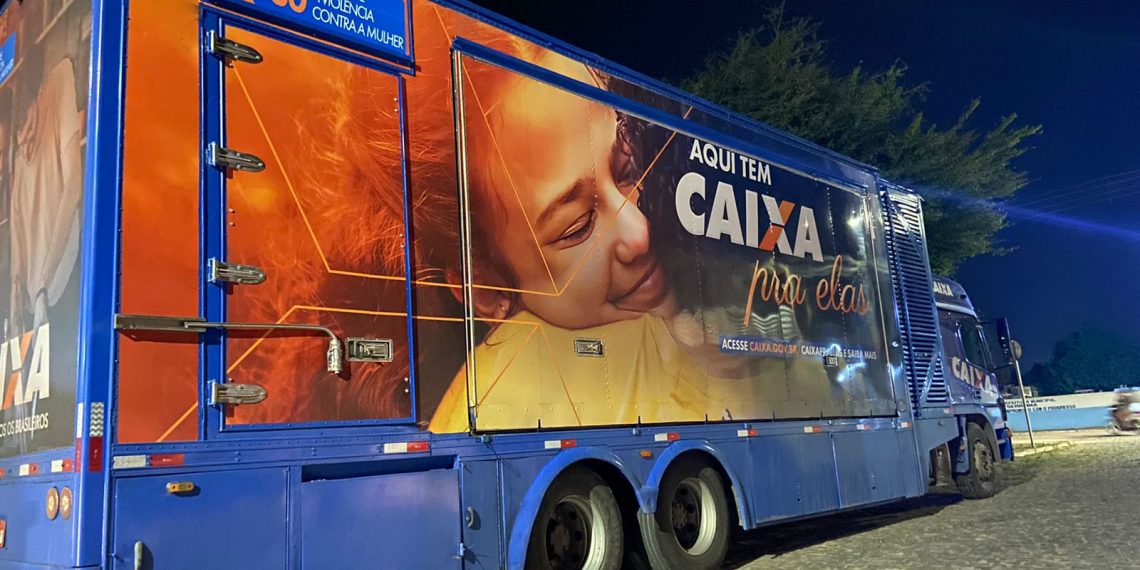 Caminhão do Caixa pra Elas está em Serrinha até o dia 7/10