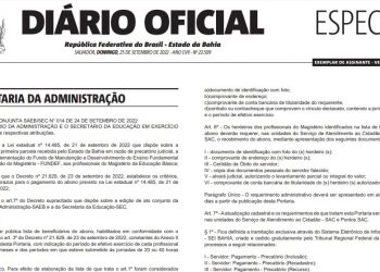 Relação com os nomes de todos professores com direito a receber os precatórios é publicada no Diário Oficial Especial
