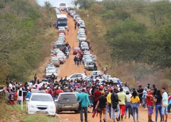 Garimpeiros ocupam acesso a Mineradora Equinox e garantem que só saem de lá com uma definição concreta do retorno aos trabalhos no garimpo