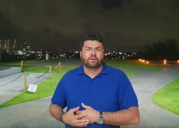 Candidato a deputado Marcinho Oliveira grava vídeo onde relata momento da queda do helicóptero