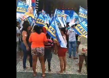 Praça da Matriz de Coité está pronta para realização do comício de ACM Neto