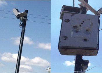 Radar da BA 120 é destruído por tiros de arma de grosso calibre