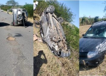 Acidente envolvendo três carros deixa 3 feridos na BA 120