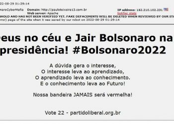 Hackers atacam sites petistas e pedem voto em Bolsonaro