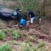 Mulher morre e outras duas pessoas ficam feridas em acidente envolvendo carro e moto na BR 349