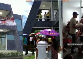 Tucano – Servidores de apoio a educação ocupam Prefeitura por tempo indeterminado