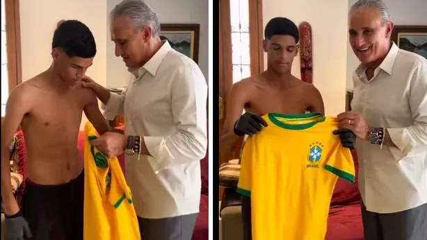Tite brinca que Luva de Pedreiro é o primeiro convocado para a seleção brasileira na Copa do Mundo