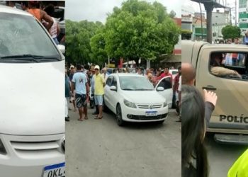 Mulher é acusada de tentativa de homicídio usando o próprio carro no centro de Serrinha