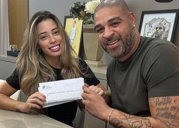 Ex-jogador Adriano Imperador se separa de Micaela Mesquita 24 dias após o casamento