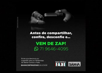 Governo da Bahia reforça combate às fake news via WhatsApp