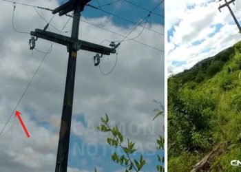 Homem morre eletrocutado ao encostar em cabo de sustentação de poste