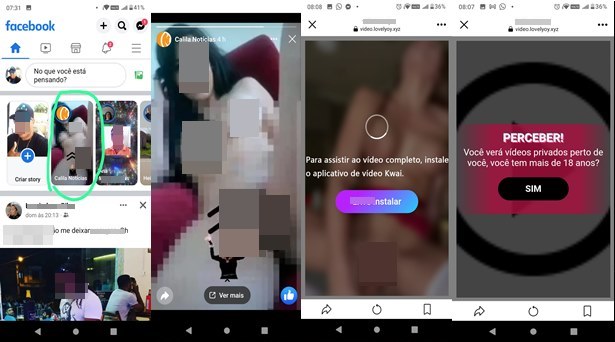 Facebook não derruba página roubada do Calila e permite publicação de imagens pornográficas