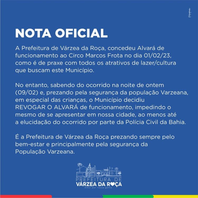 Suposta briga entre funcionários de circo termina em morte