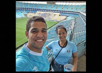 Apaixonado pelo Grêmio, coiteense retorna 9 anos depois a Porto Alegre, agora ao lado da esposa