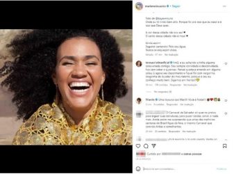 Mariene de Castro desabafa sobre falta de convites para carnaval: ‘nasci na cidade que nunca deu espaço à música que faço’