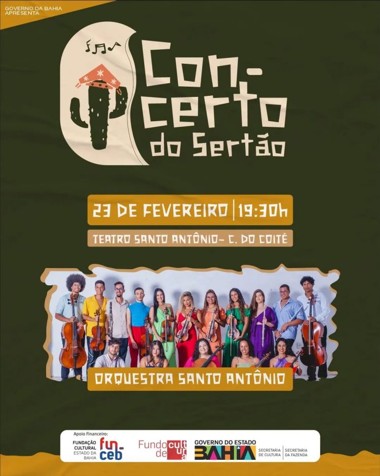 Orquestra Santo Antônio apresenta espetáculo nesta quinta (23)