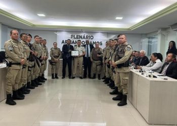 Quarta Companhia PM/Coité recebe Moção de Aplausos na Câmara Municipal