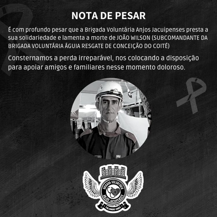 Coité – Morre Wilson socorrista do Águia Resgate