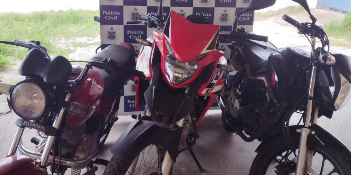 Coité – Polícia Civil apreende três motos com restrição de furto/roubo