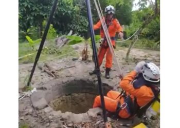 Homem morre após entrar em cisterna com cerca de 27 metros de profundidade para resgatar celular