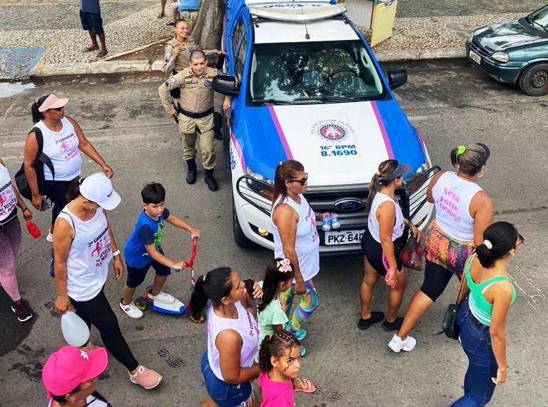 Ronda Maria da Penha participa de II Caminhada da Mulher em Serrinha
