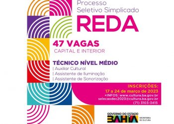 Secult abre 47 vagas para cargos de nível médio, técnico e superior em Salvador e no interior do estado