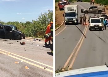 Acidente na BA 210 deixa três mortos, sendo dois policiais militares