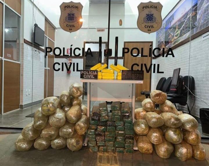 Polícia Civil apreende 111 quilos de maconha e cocaína no interior