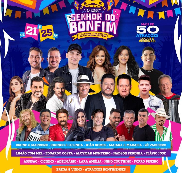 Prefeitura de Senhor do Bonfim lança o São João 2023. Confira a ‘seleção’