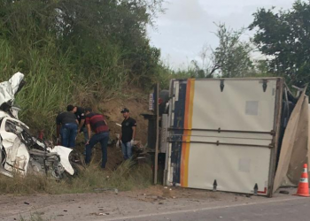 Condutor de Palio morre em colisão com caminhão baú na BR 116 Norte