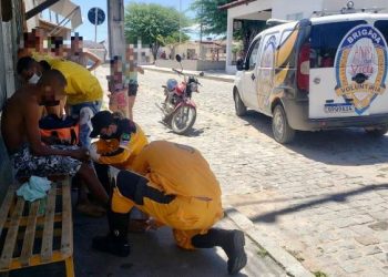 Homem sofre acidente de moto e vai a povoado pedir socorro. Anjos da Vida foi acionado e levou para emergência do HP