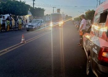 Motociclista fica gravemente ferido em acidente na Av. Eliel Martins saída para Coité